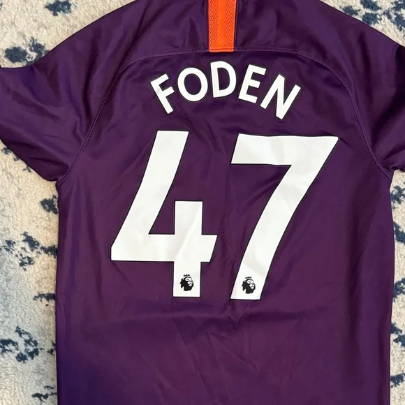 Nike Manchester City Jersey FODEN 47 Mens Small GUC - Picture 2 of 4
